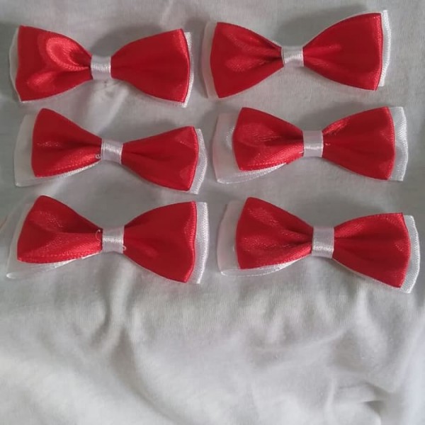 10 pcs jepit bros merah putih kode TP 